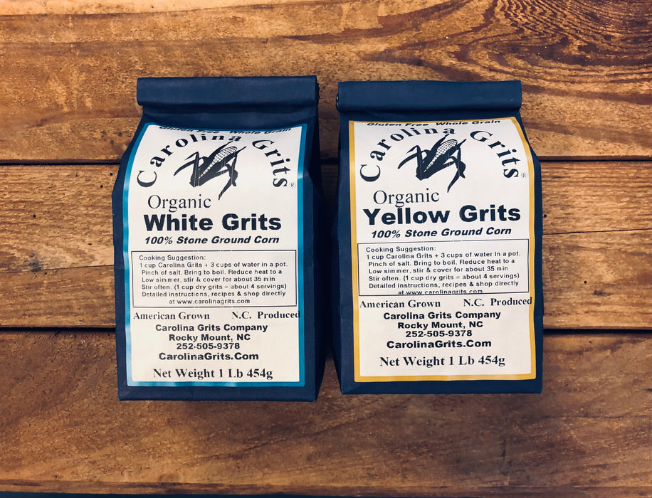 Carolina Grits Organic Split Pack - 1 White + 1 Yellow