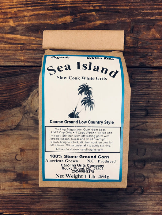 Sea Island Organic White Grits - coarse ground/slow cook (limited stock)