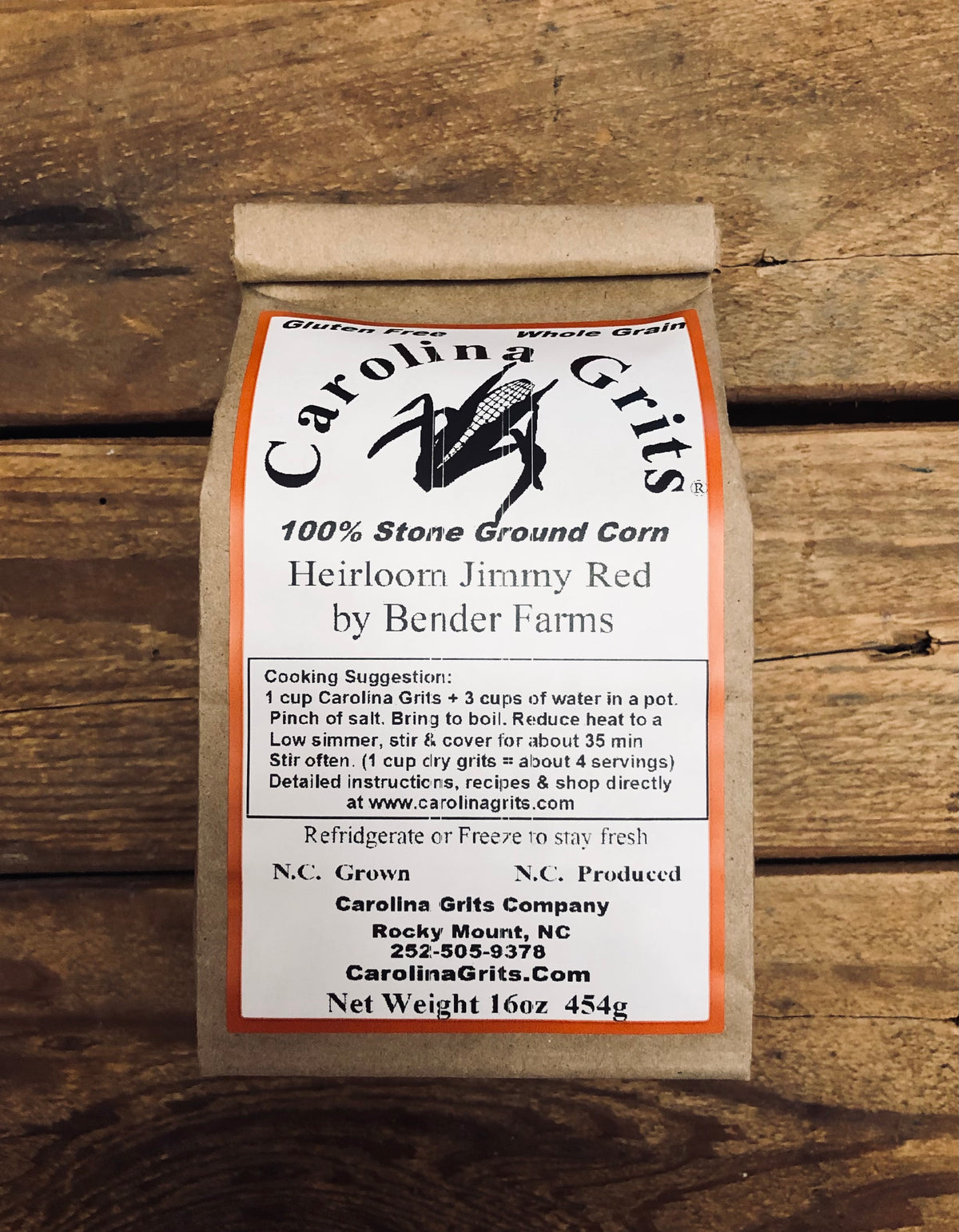 Heirloom Jimmy Red Grits (16oz) Out of Stock Carolina Grits Company