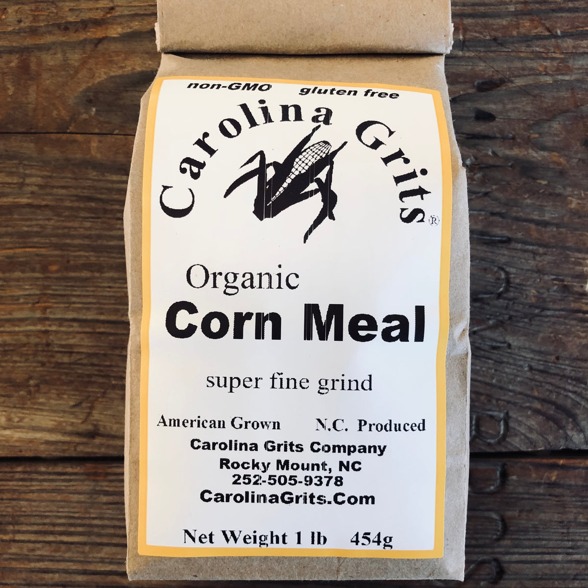 Organic Cornmeal Fine Grind (Yellow) Out of Stock! Carolina Grits Company