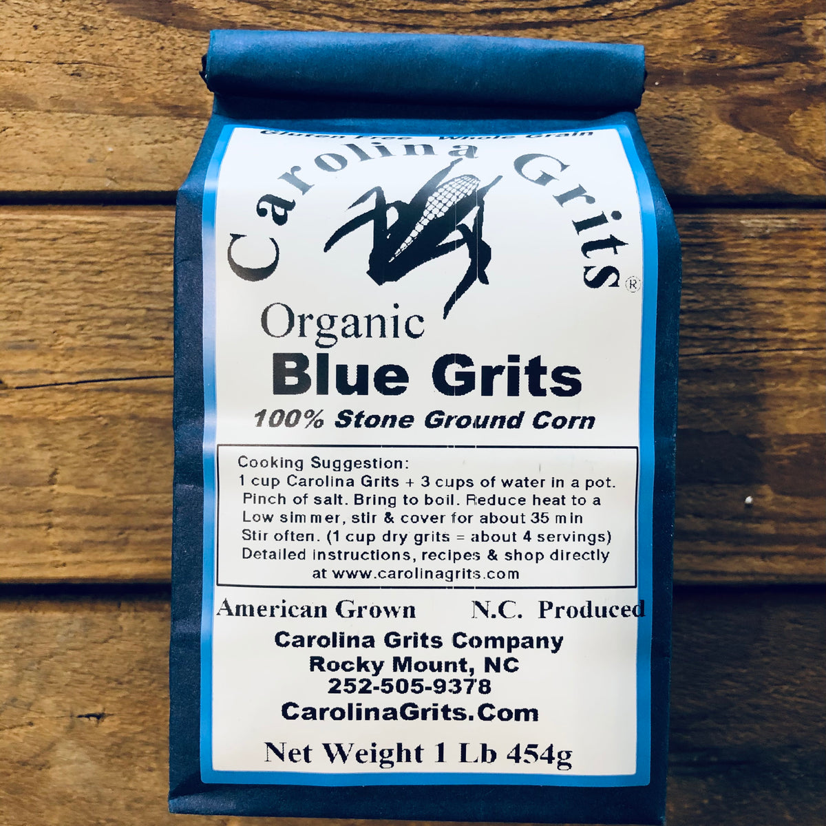 Blue Grits organic (16oz) Back in Stock! Carolina Grits Company